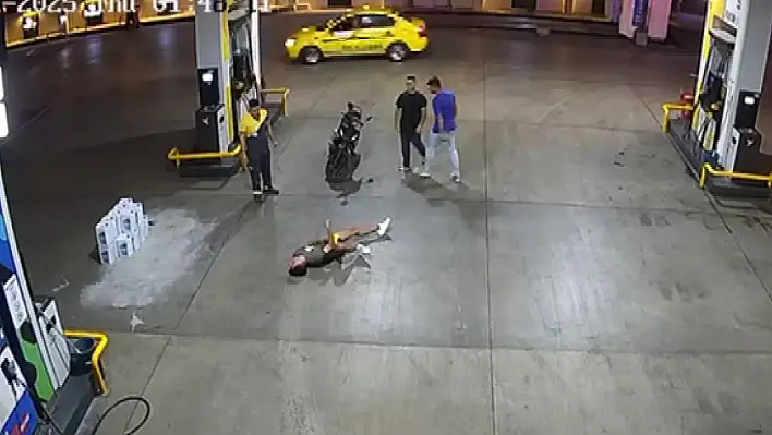 Akaryakıt istasyonunda kafasına atılan yumruk ile bayıldı! Beyin kanaması geçirdi