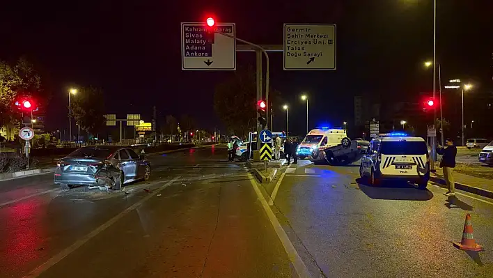 Alkol yine kaza getirdi: Kayseri'de tehlikeli anlar