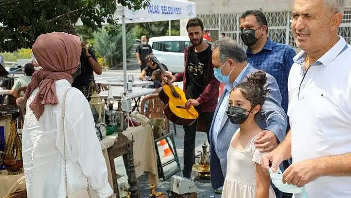 Talas'ta Antika pazarı geçmişin ruhunu yansıtıyor