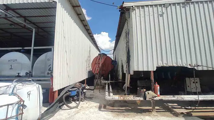 Asfalt üretim tesisinde kaçak yakıt