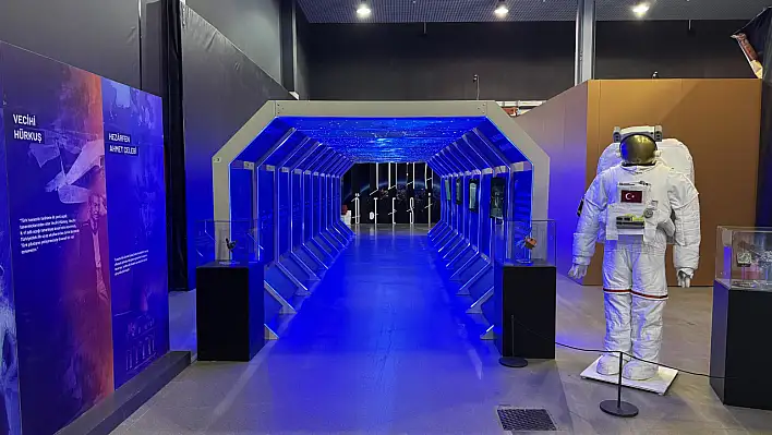 Astronot Alper Gezeravcı'nın kıyafet ve ekipmanları Kayseri'de