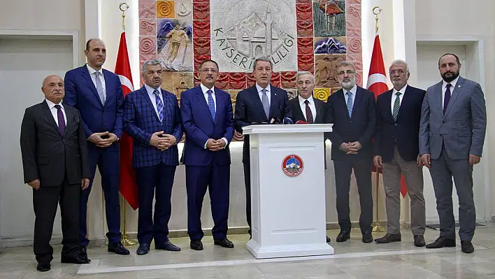  Bakan olduktan sonra ilk kez memleketi Kayseri'ye geldi