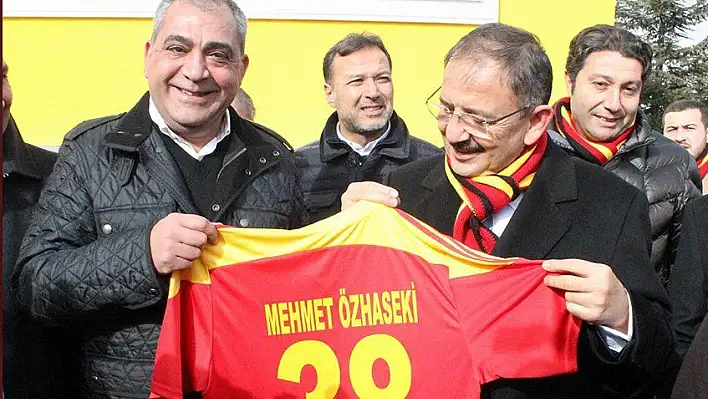 Bakan Özhaseki Kayserispor'u ziyaret etti Recep Mamur yoktu...