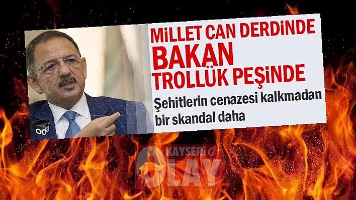 Bakan Özhaseki'nin twitter'ında skandal 