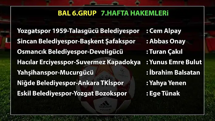 BAL'da 7. hafta maçlarının hakemleri belli oldu