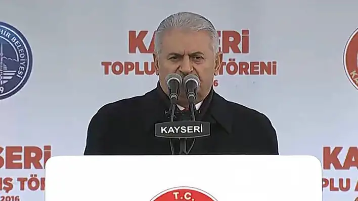 Başbakan Binali Yıldırım, Kayseri'de 104 eserin açılışında konuştu