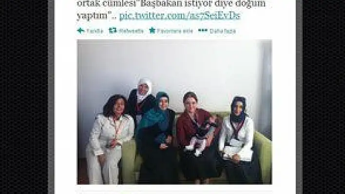 &quotBAŞBAKAN İSTİYOR DİYE DOĞUM YAPTIM"