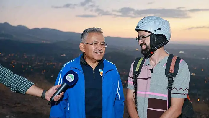 Büyükkılıç, Ali Dağı'nda konuştu: Yürüyerek çıkarım, uçarak inerim!