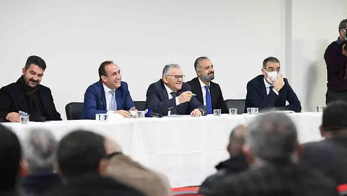 Başkan Büyükkılıç İncesu'da mahalle muhtarlarının taleplerini dinledi