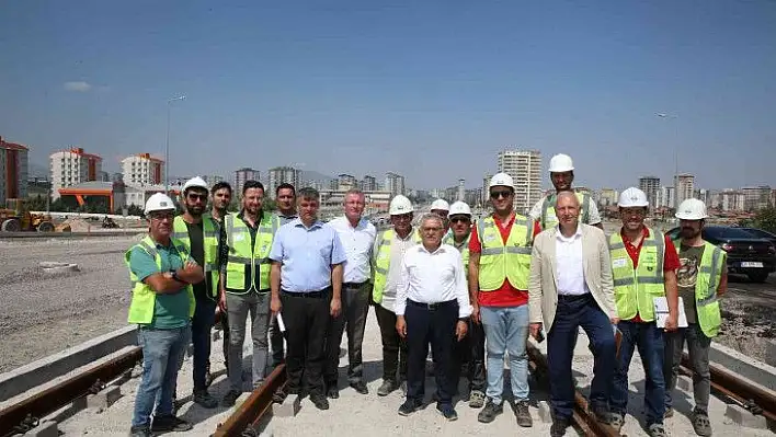 Başkan Büyükkılıç, Talas Raylı Sistem Hattı'nı denetledi