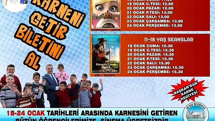 Başkan Cabbar'dan karne mesajı