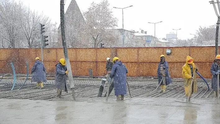 Başkan Çelik, &quotKar yatırıma engel değil"