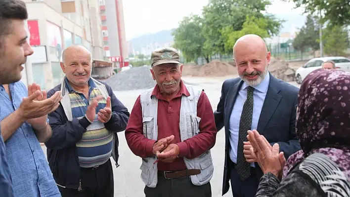 Kuzulu parktaki çalışmaları yerinde inceledi...