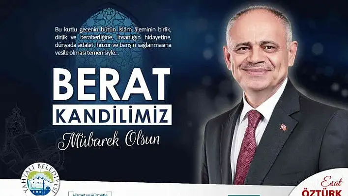 Başkan Öztürk: 'Berat gecesi muhasebe yaparak, tefekkür etmeliyiz'