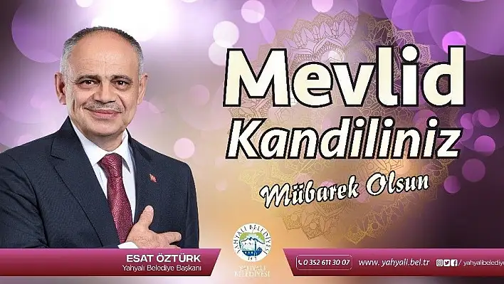 Başkan Öztürk'ten Mevlid Kandili mesajı