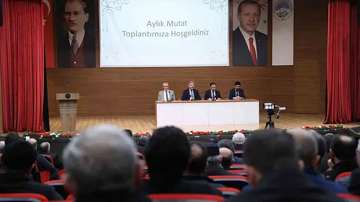 Palancıoğlu, Müftülüğün aylık değerlendirme toplantısına katıldı