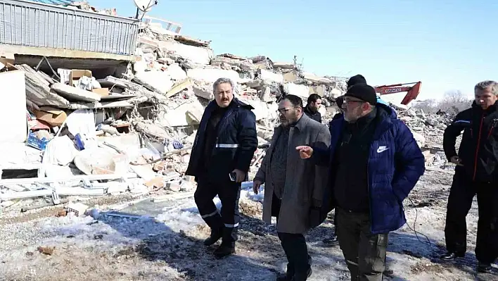 Palancıoğlu ve teknik ekibi Afşin'de incelemelerde bulundu