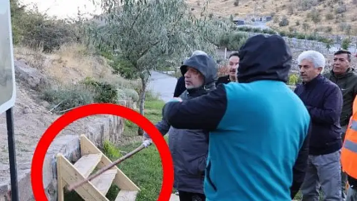 Başkan, sabahın ilk ışıklarıyla sopasını alarak bakın nereye gitti?