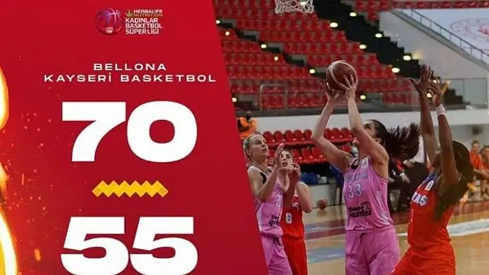 Bellona Kayseri Basketbol'da 5 oyuncu çift haneli sayılara ulaştı