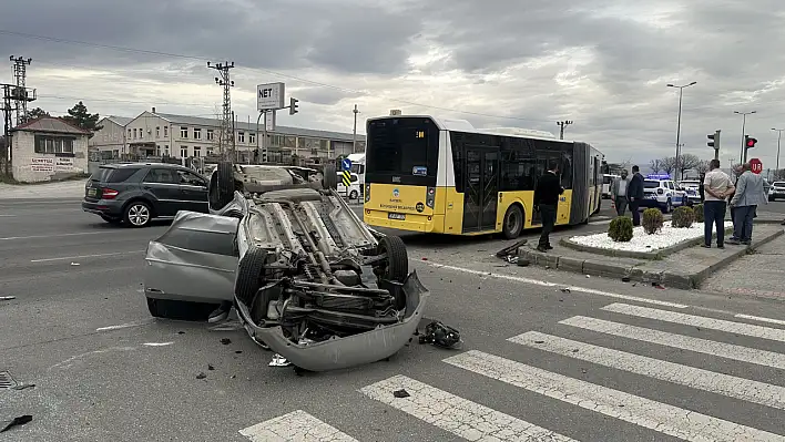 Beyazşehir'de kaza: 1'i ağır çok sayıda yaralı var