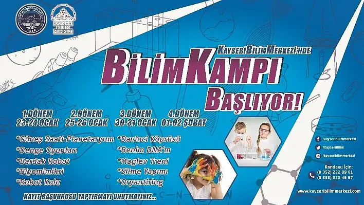 Bilim kampı başlıyor