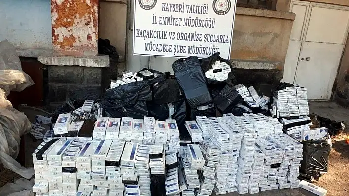 69 bin 800 paket kaçak sigara ele geçirildi