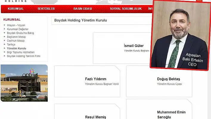 Boydak Holding'de yeni Başkan ve yeni CEO belli oldu