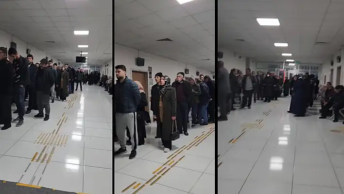 Bu görüntüler Kayseri'de çekildi! Bakın ne kuyruğu…