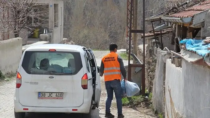 Bünyan Belediyesi'nden 2 bin aileye gıda kolisi yardımı