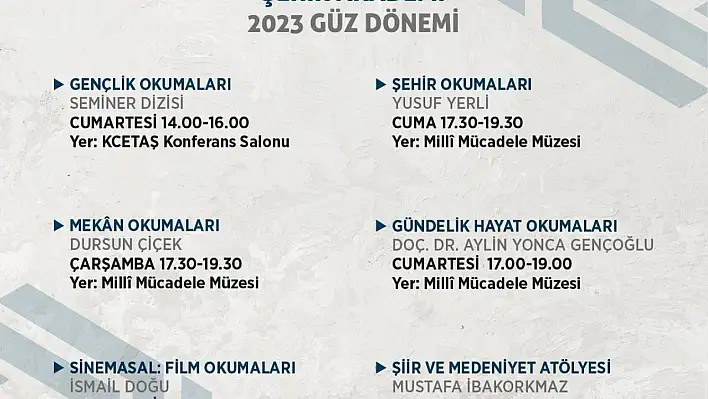 BÜSAM Şehir Akademi güz dönemi kayıtları başladı