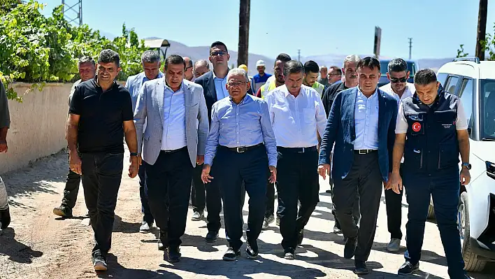 Büyükkılıç Kayseri'de alarm veren o bölgeye gitti