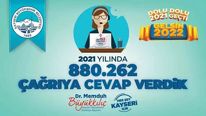 Büyükşehir 'Alo 153 Çağrı Merkezi' 880 bin çağrı cevapladı