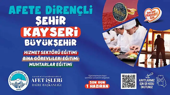 3 sektöre özel eğitimler Kayseri'de!