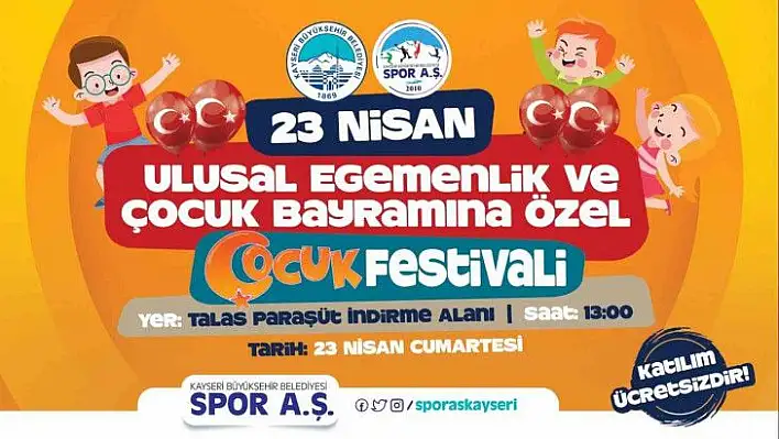 23 Nisan'da 'çocuklara özel festival'