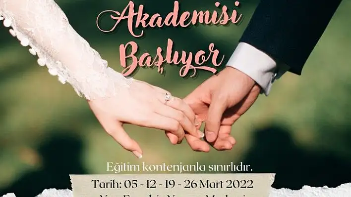 'Mutlu Evlilik Akademisi' başlıyor