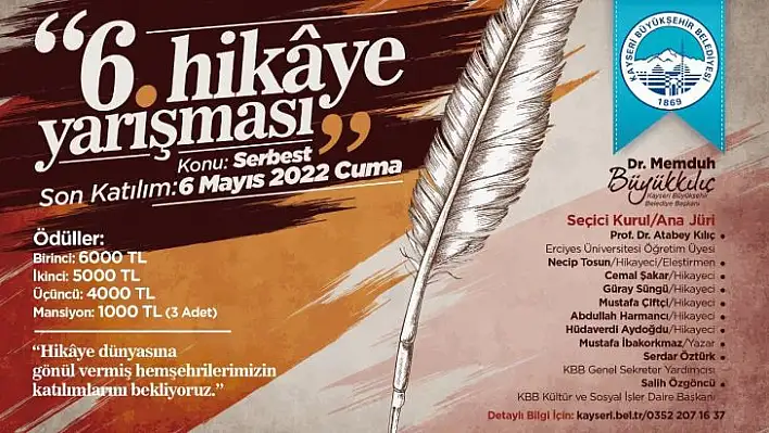 Büyükşehir'in 6. Hikaye Yarışması'na yoğun ilgi