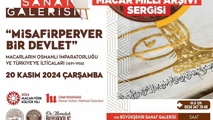 Macar milli arşivi'nden 19 eser Kayseri'de