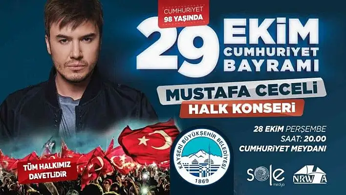 Büyükşehirden 29 Ekim'e özel konser