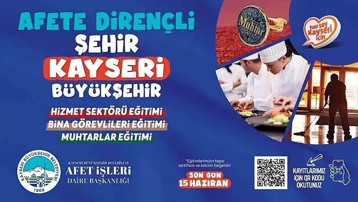 Kayseri'de herkes bu eğitimden geçecek!