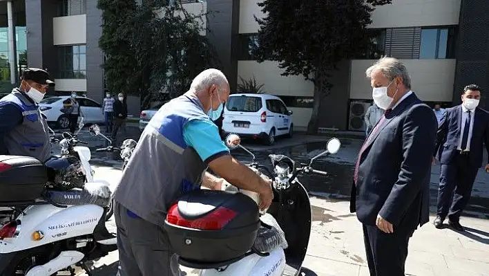 Belediye elektrikli motosiklet aldı!