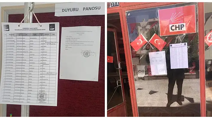 CHP'de o listeler parti binasına asıldı! Geri sayım başladı