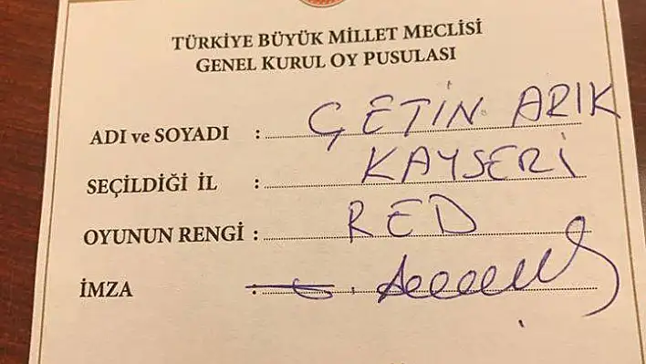 CHP'li vekil Arık'tan tezkereye hayır açıklaması!