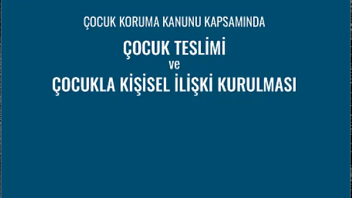 Çocuk teslimi kitap oldu