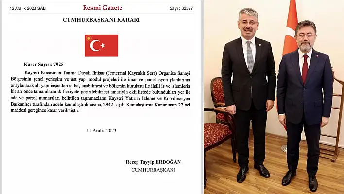 Çopuroğlu yine tuttuğunu kopardı: Sera Organize Sanayi Bölgesi kuruluyor