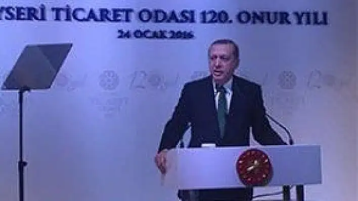 CUMHURBAŞKANI ERDOĞAN KAYSERİ'YE GELDİ