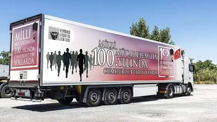 Cumhuriyet TIR'ı Kayseri'ye geliyor