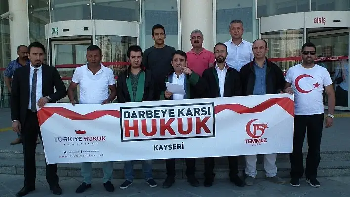 'Darbeye karşı hukuk' açıklaması