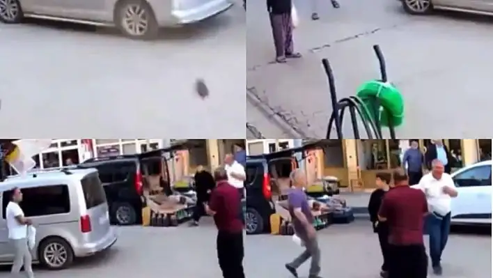 Deprem anındaki panik, güvenlik kamerasına yansıdı