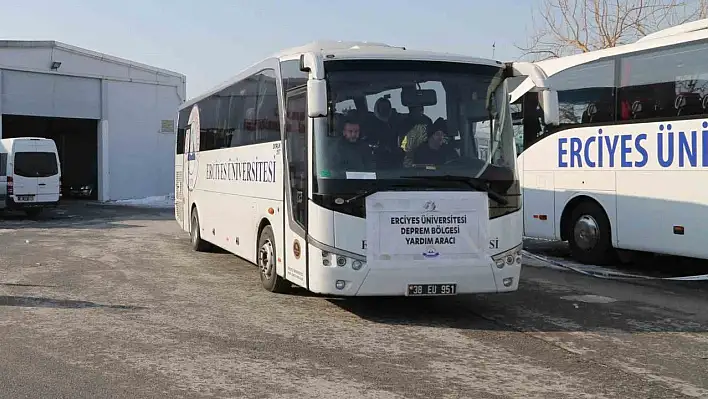 Deprem Bölgesine ERÜ'den Sağlık Ekibi Gönderilmeye Devam Ediyor