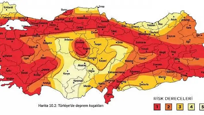 Deprem uyarısı: Aktif fay hatları veya zonları üzerine bina inşa edilmesi yasaklanmalı